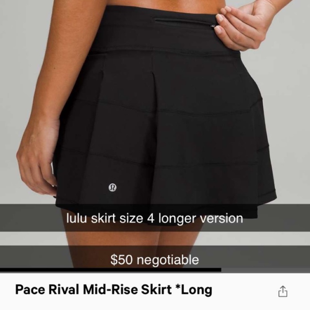 lulu skirt size 4